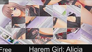 Harem girl Alicia explores her anime world