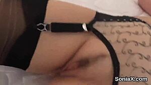 Unfaithful British Mature Lady Sonia Reveals Her Massive Tits for All to See in Fetish Display.