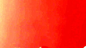 Orgasm and cum shot in the mouth at an after-party