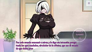 playing waifuhub with 2b 😍