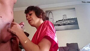 I get an early morning blowjob and handjob until I cum.