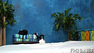 conversational damn, sexy eighteen year old wench gets oiled up for hardcore fucking!