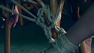 Sabrina Rose Screams Through Intense Orgasms In Tight Rope Bondage Submission