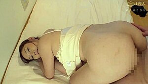 housewife yurika aoi bends over, riding hard in petticoat for a wild handjob session