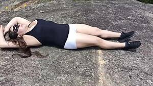 Latina Sister-In-Law Exercises In The Forest With Lovers