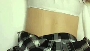 Destiny Mae gets slammed hard in new panties and a skirt. Man, wish that was me pounding her tight frame.