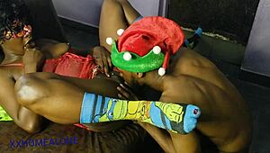 Slutty Jazmine Gifts Herself in Red Lingerie