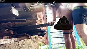 i fucked my friend's tasty girlfriend in the backyard on his anniversary