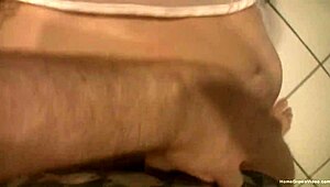 i caught the petite brunette maid slacking on chores so i bent her over and made her suck my cock while fingering her tight pussy