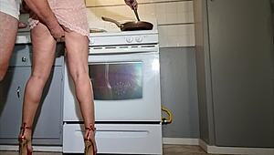 Prostitute Cooks Breakfast, Plays with Holes, Sucks