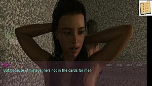 wife and stepmother share teen in cartoon style