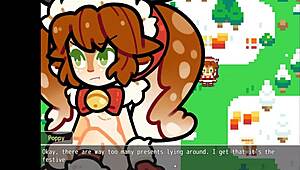 Poppy from LOL in steamy Christmas hentai game