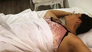 Stepmom and stepdad team up for homemade anal threesome creampie
