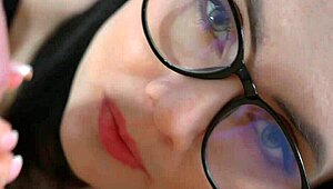 A beautiful girl eagerly sucks her paramour's cock and swallows his cum.