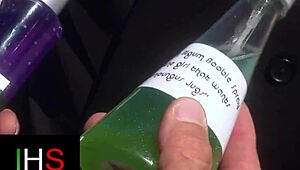 Two sexy girls get fucked by a big cock guy.