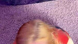 Black beauty gets huge cock in her pussy
