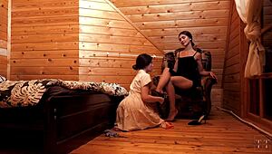 Married couple humiliates and satisfies the housekeeper biologically