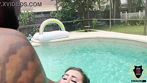 big boobed avalon mira craves rome major's huge cock by the pool