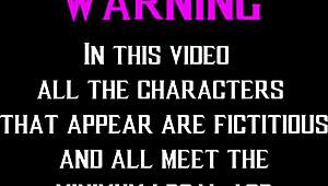 Chilling with brunette friends in 3d cartoon, we ended up in hot lesbian threesome with big tits and asses.