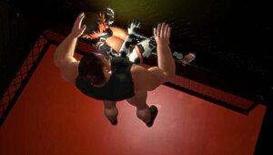 anime cow girl gets pounded hard against the cage