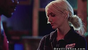 Intense emotions surge as dude fucks sweaty busty blonde babe