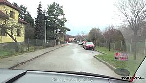 French girl hopped into a stranger’s van for a wild ride.