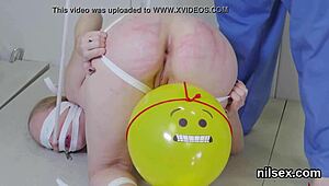 unusual girl brought to butt hole madhouse for awkward treatment