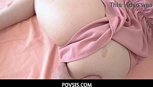 Stepbrother Assists Stepsister Luna Daniels In POV Scene.