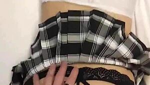 Destiny Mae gets slammed hard in new panties and a skirt. Man, wish that was me pounding her tight frame.