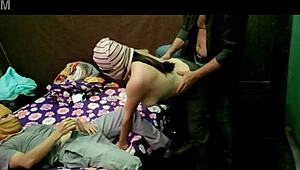 latina milf threesome homemade with big tits