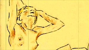 vintage erotic illustration from antique cartoon hentai