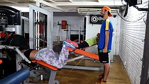 o treino na academia virou sexo quente com tesão 🔥