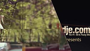 Young blonde moaning fucking an old man she swallows his cumshot