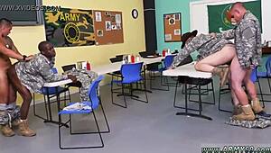 Watch This Virgin Dick Get Ready For Gay Sex With Drill Sergeant