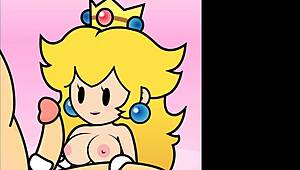Feel The Thrill In Paper Peach Handjob Animation