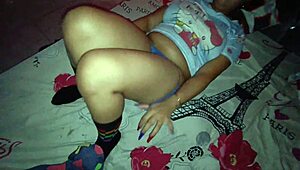 Stepbrother Enters Bathroom Horny For Pussy In Sexy Underwear