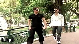 The couple enjoys intimate activities at home with monster cocks.