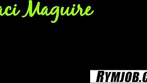 Maci Maguire Gives Rimjob Lesson To Busty MILF With Deepthroat, Shaved Ass Licking, And Hairless Instruction