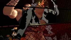 Beautiful anime cowgirl gets hammered in 3D porn
