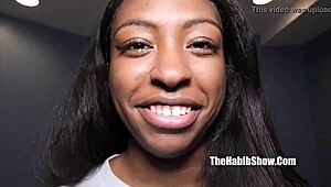 18yr sexy mixed indian and black newbie kokohontas getting fucked by habibi 😍