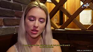 Stepmom Tests Virgin Stepson in Sauna Fuck