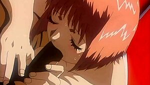 Half-naked anime sex scenes with a strong and weak character