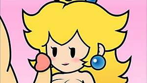 Feel The Thrill In Paper Peach Handjob Animation