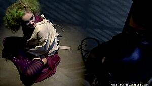 Lucky dude bangs two naughty chicks intensely.