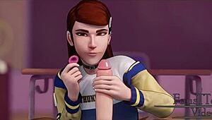 Erica Completely Lost Her Shame in Wild 3D Anime