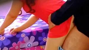 Watch Me Fuck My Wife in Red Dress, Then Her Friend Joins for Anal