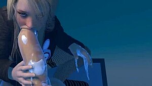 in this anime, busty girls suck futa teens