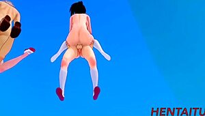 Boku No Hero Hentai 3D Bakugou Katsuki Fucks Uraraka Ochako Todoroki Shoto Fucks Momo Yaoyorozu Orgy Animation Porn