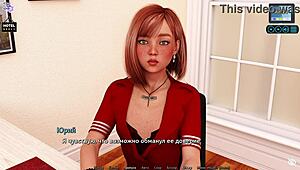 Sunshine Love Part 35 gameplay with stunning office brunette