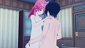 sakura miko and akai haato intense sex - hololive vtuber hentai